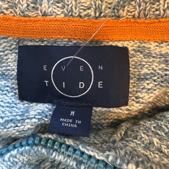 Even Tide 1/4 Zip Pullover Sweater in Blue NWOT Size Medium - Picture 8 of 8